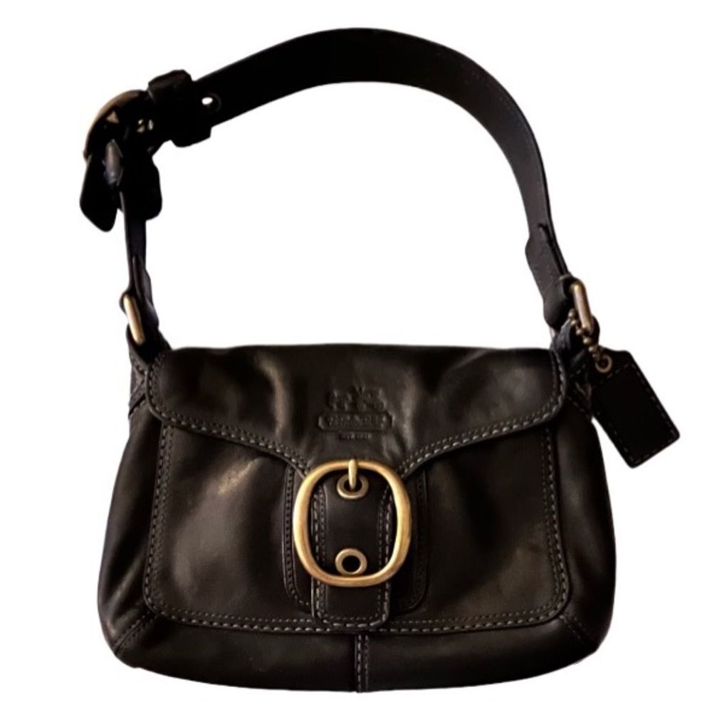 Coach Vintage Y2K Bleeker Black Leather Shoulder Bag Excellent Condition
